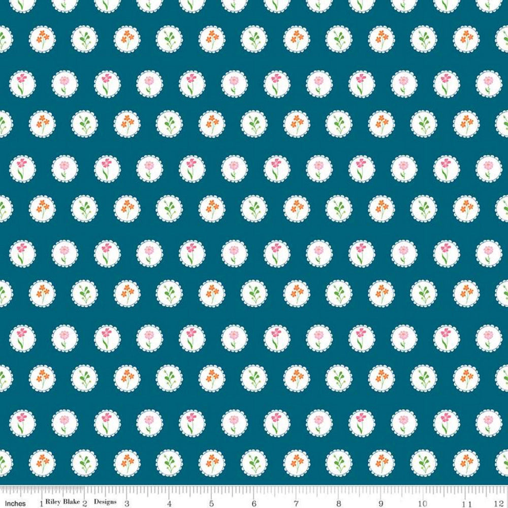 PLAY OUTSIDE - Circles - Navy - by Gracey Larson - Riley Blake Designs - Quilting Cotton Fabric - C9062-NAVY
