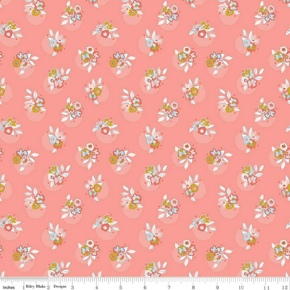PETALS & POTS - Floral - Pink - Gabrielle Neil Design - Riley Blake Designs - Quilting Cotton Fabric - C8972-PINK