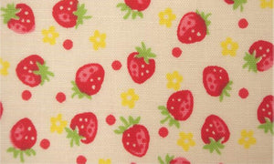 
                  
                    LITTLE STRAWBERRY GENERATION - Strawberries - Cream - by Atsuko Matsuyama - Yuwa - Quilting Cotton Fabric
                  
                
