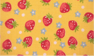 
                  
                    LITTLE STRAWBERRY GENERATION - Strawberries - Yellow - by Atsuko Matsuyama - Yuwa - Quilting Cotton Fabric
                  
                
