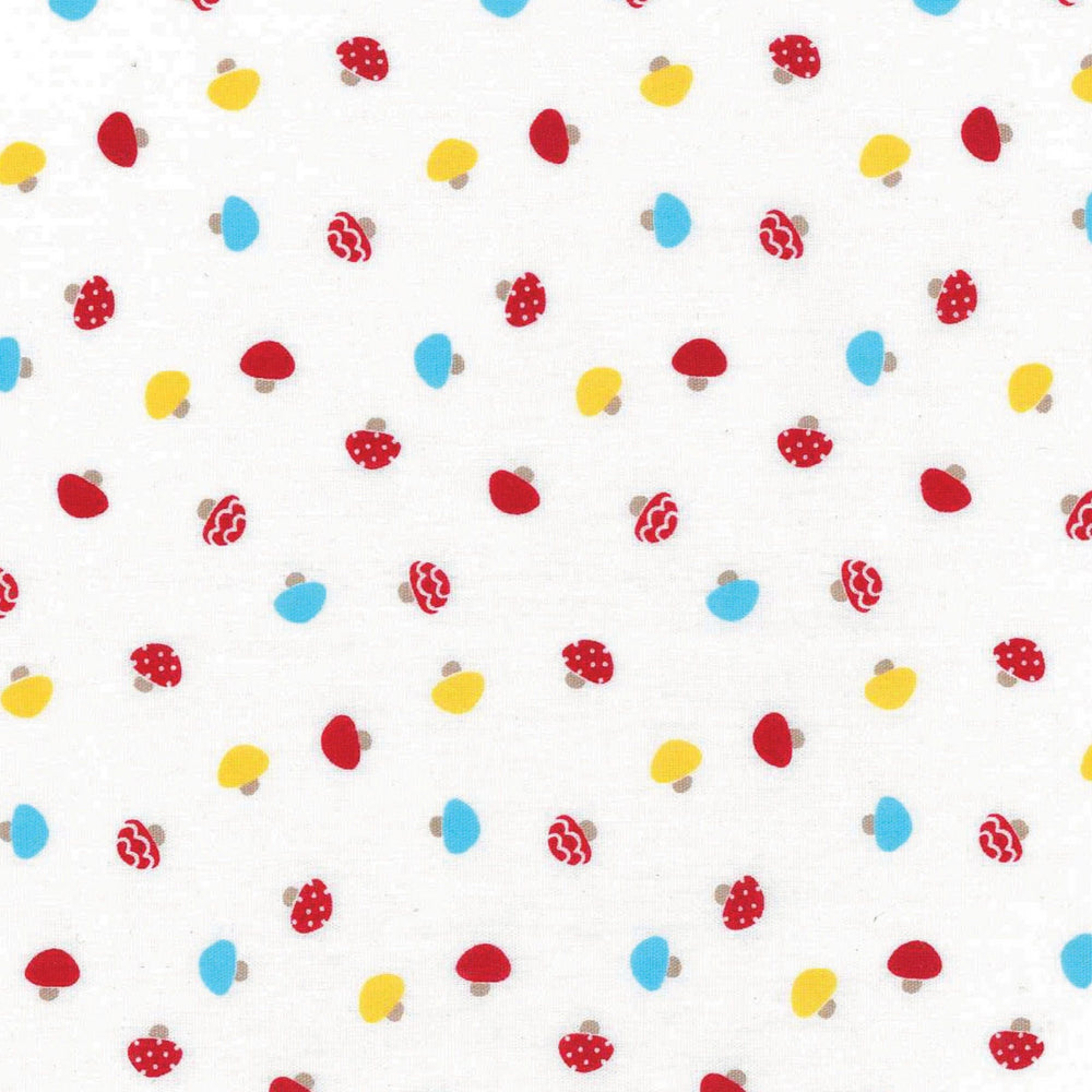 HOMEY - Mushrooms - White - Poplin - EESDH10107S-A