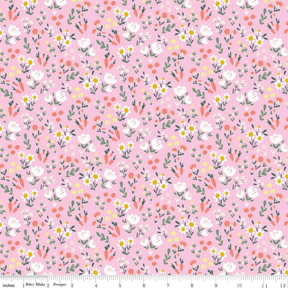 EASTER EGG HUNT - Floral - Pink -by Natàlia Juan Abelló - Riley Blake Designs - Quilting Cotton Fabric - C10274-Pink