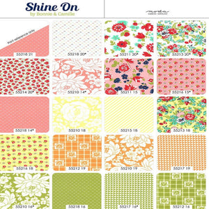 
                  
                    SHINE ON - 2.5" inch Charm Pack - 2 1/2" inch Stacker Bundle - Mini Charm - Moda - Quilting Cotton Fabric - ( 55210MC )
                  
                