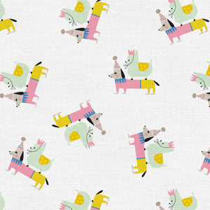 
                  
                    STEP RIGHT UP - Dog Clown - White - by Suzy Ultman - Paint Brush Studios - Quilting Cotton Fabric - 120-21349
                  
                