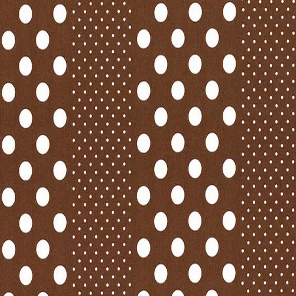 ORCHARD KITCHEN - Stripes/Dots - Brown and White - by Lecien Fabrics - Quilting Cotton Fabric - 31740L-80