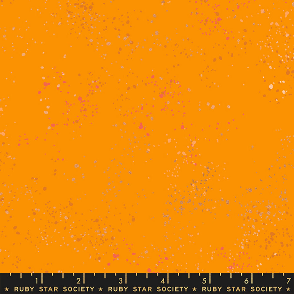 SPECKLED - Orange Fabric with Specks - Rashida Coleman Hale - Ruby Star Society - Moda - Quilting Cotton Fabric - RS5027-100M