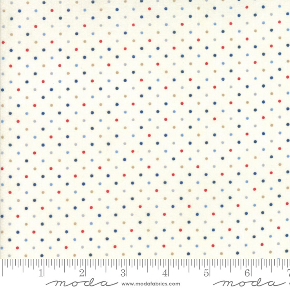 ESSENTIALLY YOURS - Dots - Multi Color - by Moda - Quilting Cotton Fabric - ( 8654 137-MULTI )