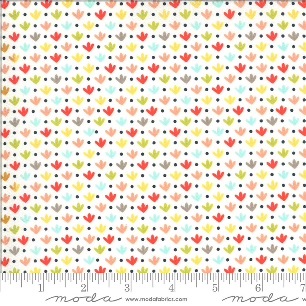 HAPPY DAYS - Tulips - Multi Color - by Sherri & Chelsi for Moda - Quilting Cotton Fabric - ( 37602-11-TULIP )