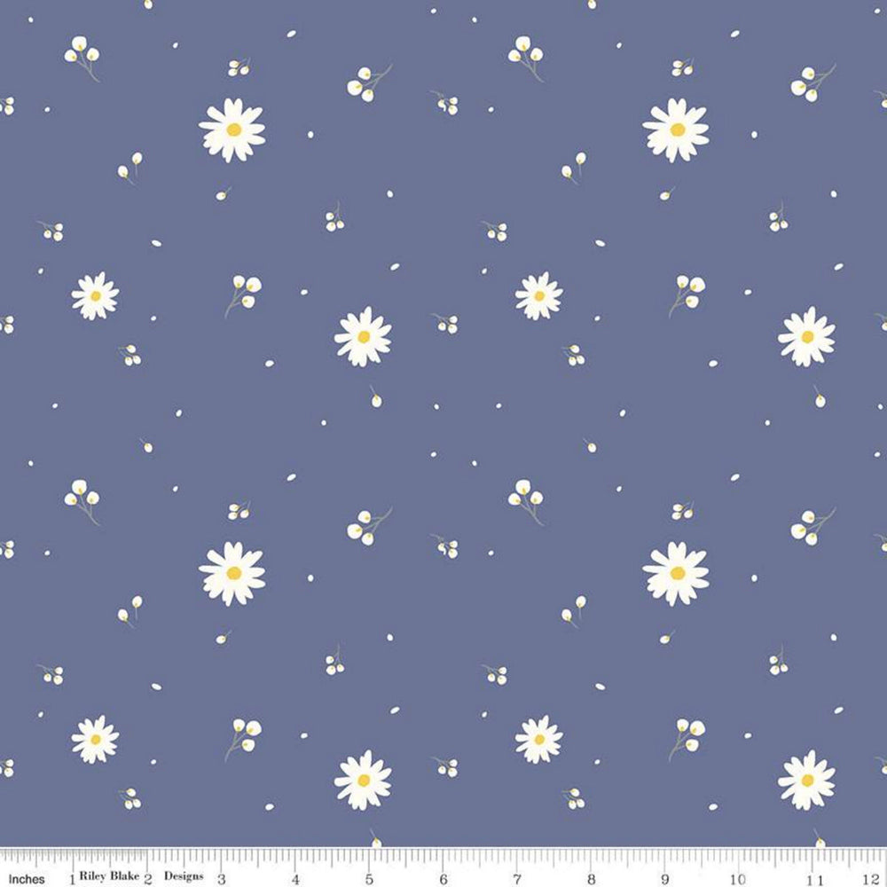 POPPY & POSEY - Buds on Amethyst colored Quilting Cotton Fabric - by Dodi Lee Poulsen - Riley Blake Designs - C10582-AMETHYST