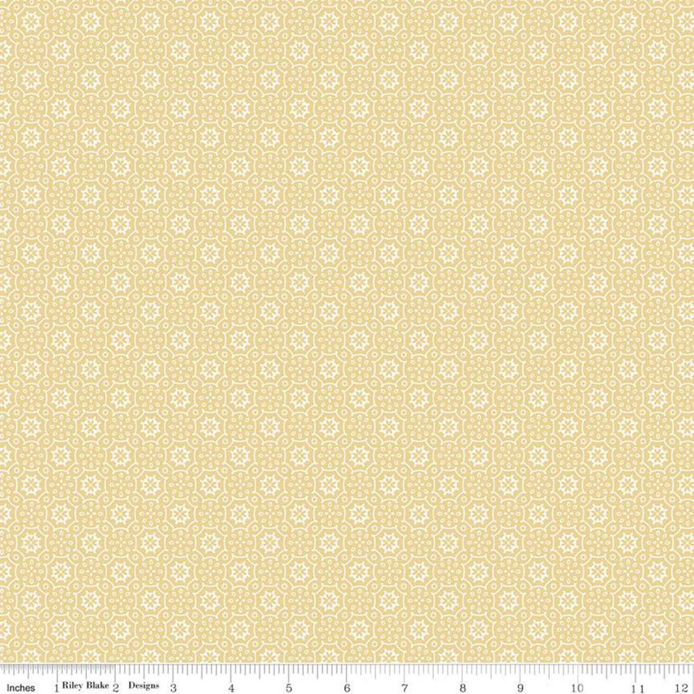 JOY in the JOURNEY - Tiles on Sunshine colored Quilting Cotton Fabric - by Dani Mogstad - Riley Blake Designs - C10685-SUNSHINE