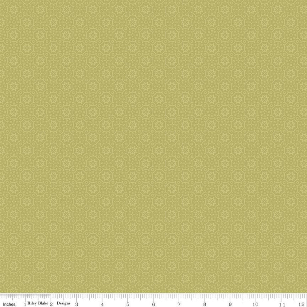 JOY in the JOURNEY - Tiles on Olive colored Quilting Cotton Fabric - by Dani Mogstad - Riley Blake Designs - C10685-OLIVE