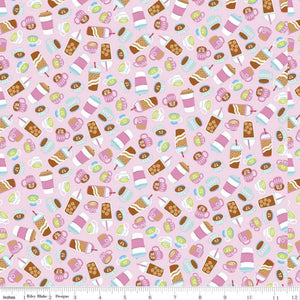 
                  
                    RAINBOWFRUIT - Drinks on Petal Pink colored Quilting Cotton Fabric - by Amber Kemp-Gerstel of Damask Love - Riley Blake Designs - C10894-PETALPINK
                  
                