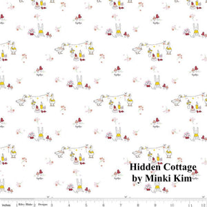 
                  
                    HIDDEN COTTAGE - Friends on Offwhite color Quilting Cotton Fabric - by Minki Kim - Riley Blake Designs - C10762-OFFWHITE
                  
                