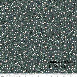 
                  
                    HIDDEN COTTAGE - Sundrops on Forest color Quilting Cotton Fabric - by Minki Kim - Riley Blake Designs - C10764-FOREST
                  
                
