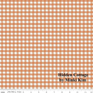 
                  
                    HIDDEN COTTAGE - Gingham on Orange color Quilting Cotton Fabric - Minki Kim - Riley Blake Designs - C10765-ORANGE
                  
                