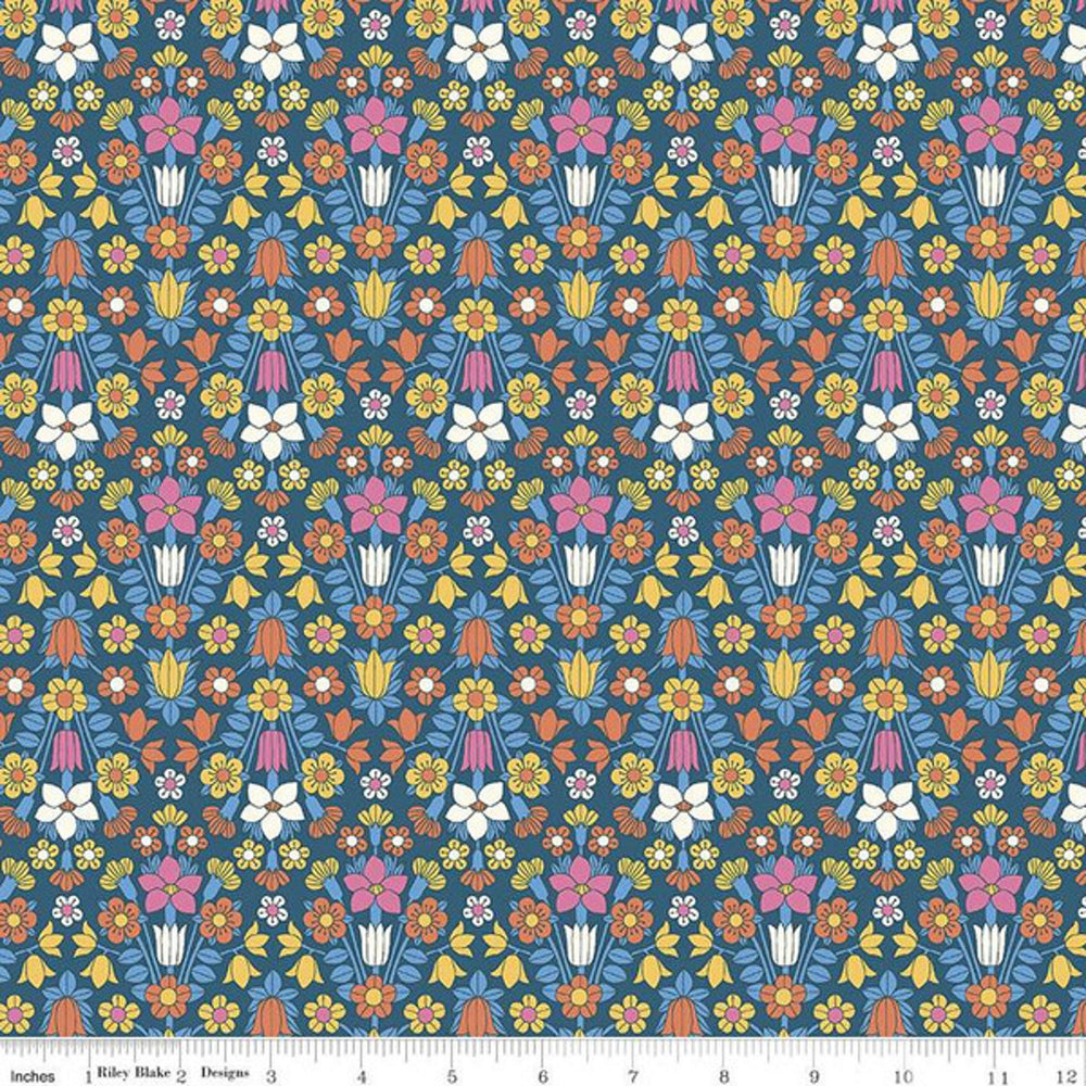 FLOWER SHOW MIDSUMMER - Hampstead Meadow A - by Liberty Fabrics - Quilting Cotton Fabric - 04775964A