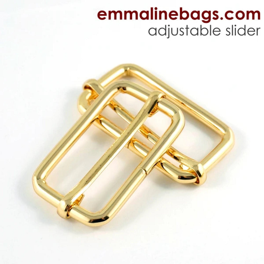 
                  
                    Adjustable Slider - 1 1/2" - 1 1/2" Inch - 38mm - Multiple Colors - Bag Hardware - Multiple Colors - by Emmaline - ( SLD-1 1/2INCH )
                  
                