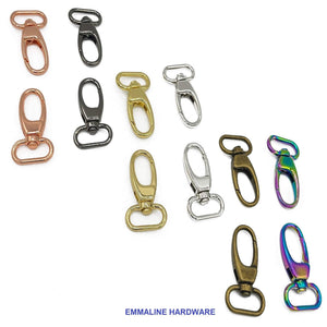 
                  
                    Swivel Snap Hooks- 1" inch- 25mm - Bag Hardware - Multiple Colors - by Emmaline - ( SWIVELHOOK-1INCH )
                  
                