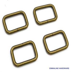 
                  
                    Rectangle Ring - 1" inch - 1 Inch - One Inch - 25mm - Bag Hardware - Multiple Colors - by Emmaline - ( REC-1 INCH )
                  
                