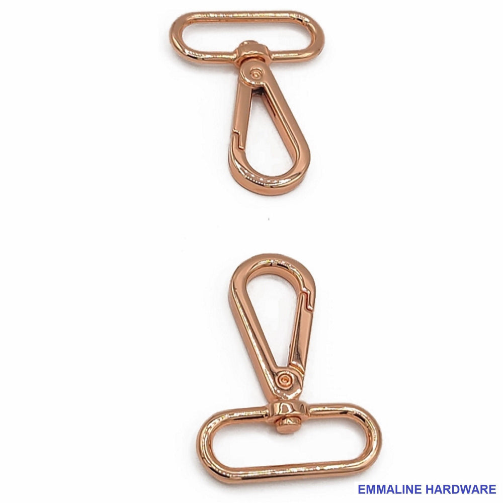
                  
                    Flat Hook - 1-1/2" inch - Swivel Snap Hooks - 1.5" Inch - 38mm - One and Half Inch - Multiple Colors - by Emmaline - ( FLATHOOK-1.5INCH )
                  
                