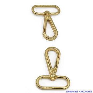 
                  
                    Flat Hook - 1-1/2" inch - Swivel Snap Hooks - 1.5" Inch - 38mm - One and Half Inch - Multiple Colors - by Emmaline - ( FLATHOOK-1.5INCH )
                  
                