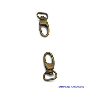 
                  
                    Swivel Snap Hooks- 1/2" inch - .5" inch - Half Inch - 12mm - Bag Hardware - Lobster Hook - Multiple Colors - by Emmaline -( HOOK-1/2INCH )
                  
                