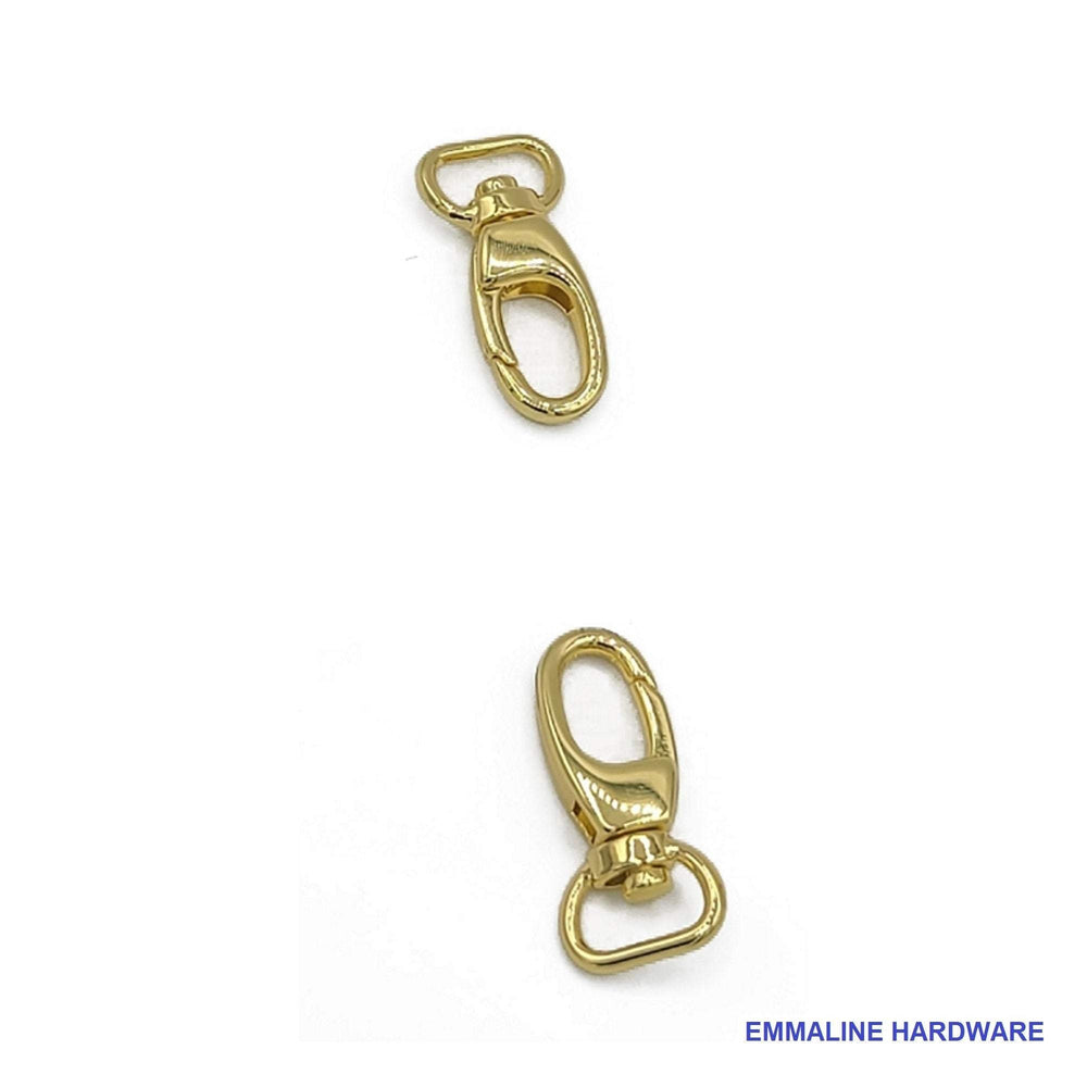 
                  
                    Swivel Snap Hooks- 1/2" inch - .5" inch - Half Inch - 12mm - Bag Hardware - Lobster Hook - Multiple Colors - by Emmaline -( HOOK-1/2INCH )
                  
                