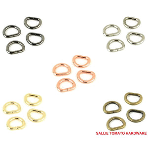 
                  
                    D-Ring - 1/2" inch - .5" inch - 12mm - Handbag - Multiple Colors - by Sallie Tomato - ( STS104 )
                  
                