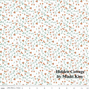 
                  
                    HIDDEN COTTAGE - Sundrops on Offwhite color Quilting Cotton Fabric - Minki Kim - Riley Blake Designs - C10764-OFFWHITE
                  
                