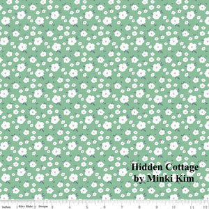 
                  
                    HIDDEN COTTAGE - Blooms on Seaglass color Quilting Cotton Fabric - Minki Kim - Riley Blake Designs - C10766-SEAGLASS
                  
                