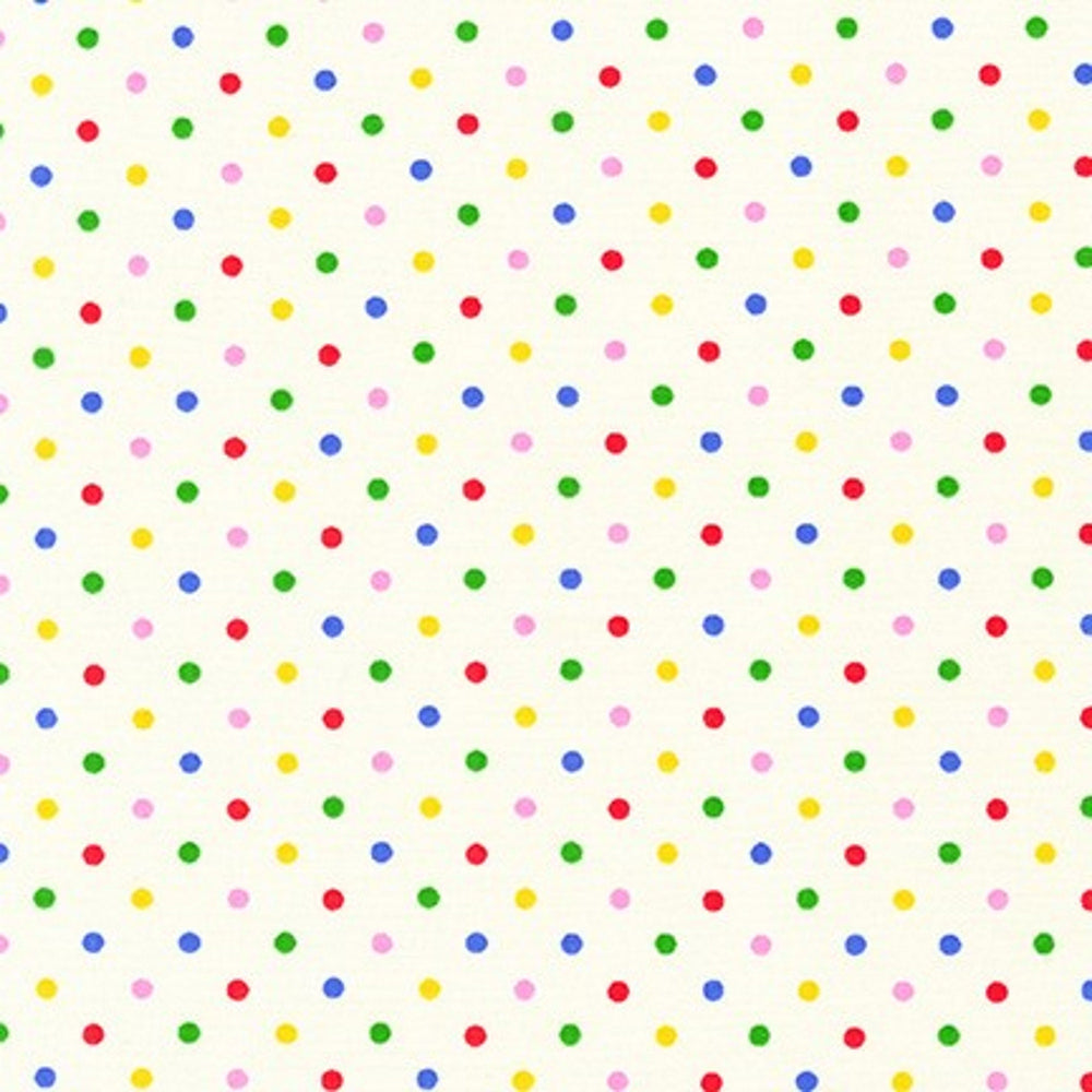 HANDWORKS HOME - Dots - Multi - by Robert Kaufman - Quilting Cotton Fabric - DH-10085L-A