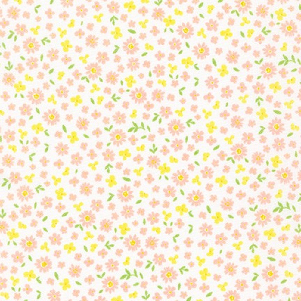 HANDWORKS HOME - Floral - Pink - by Robert Kaufman - Quilting Cotton Fabric - DH-10032L-A