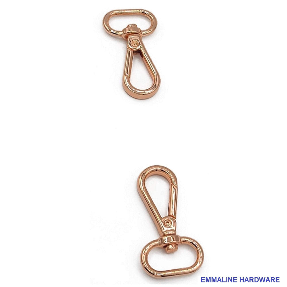 
                  
                    Flat Hook - 3/4" inch - Swivel Snap Hooks - .75 inch - 18mm - Bag Hardware - Multiple Colors - by Emmaline - ( FLATHOOK-3/4INCH )
                  
                