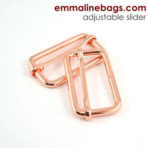 
                  
                    Adjustable Slider - 1 1/2" - 1 1/2" Inch - 38mm - Multiple Colors - Bag Hardware - Multiple Colors - by Emmaline - ( SLD-1 1/2INCH )
                  
                