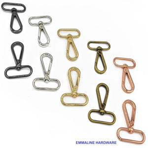 
                  
                    Flat Hook - 1-1/2" inch - Swivel Snap Hooks - 1.5" Inch - 38mm - One and Half Inch - Multiple Colors - by Emmaline - ( FLATHOOK-1.5INCH )
                  
                