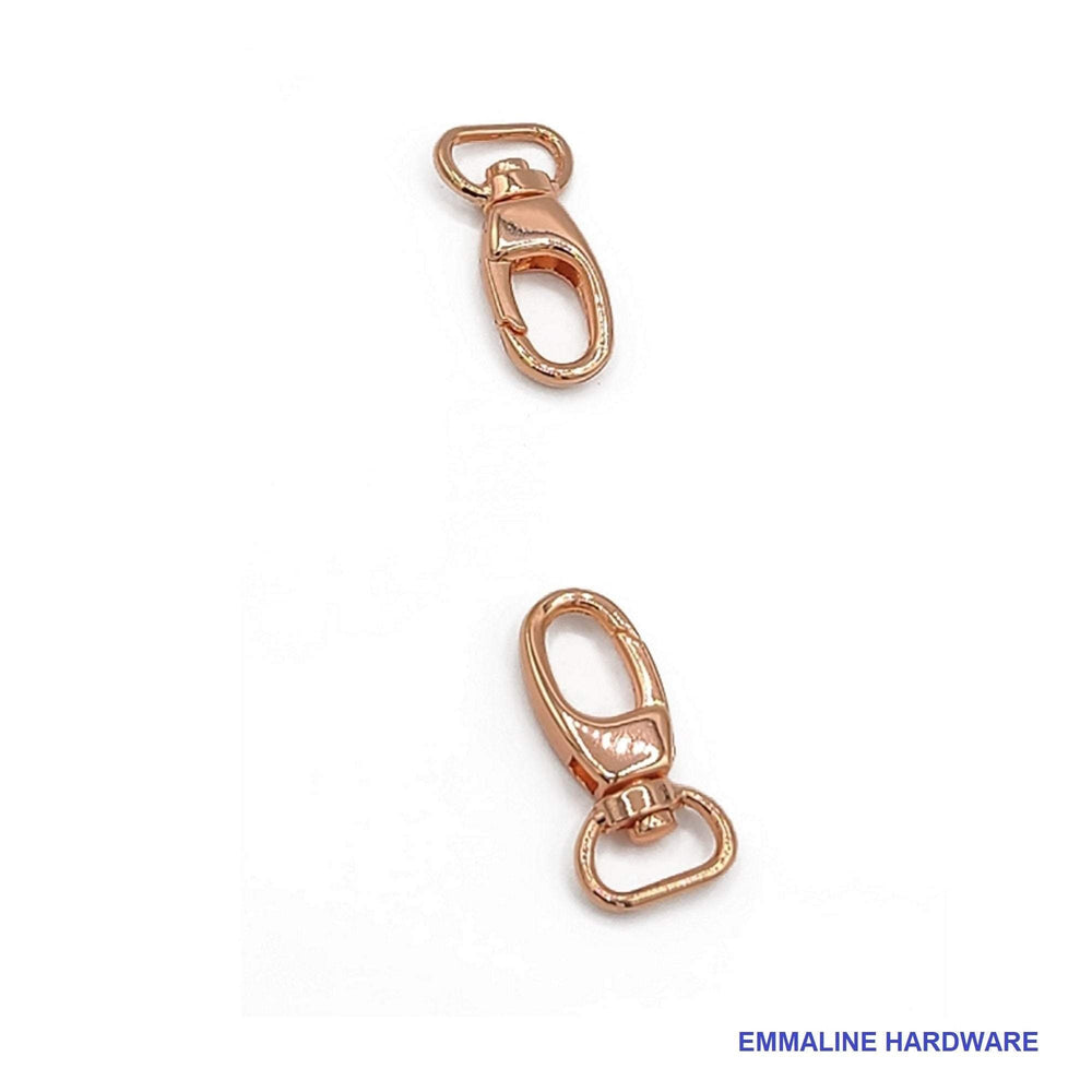 
                  
                    Swivel Snap Hooks- 1/2" inch - .5" inch - Half Inch - 12mm - Bag Hardware - Lobster Hook - Multiple Colors - by Emmaline -( HOOK-1/2INCH )
                  
                