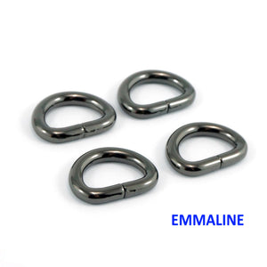 
                  
                    D-Ring - 1/2"  - 1/2 Inch - .5" Inch - Half Inch - 12mm - Bag Hardware - Multiple Colors - by Emmaline - ( DRNG-1/2INCH )
                  
                