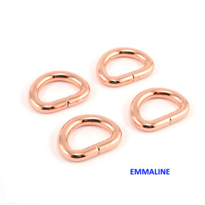 
                  
                    D-Ring - 1/2"  - 1/2 Inch - .5" Inch - Half Inch - 12mm - Bag Hardware - Multiple Colors - by Emmaline - ( DRNG-1/2INCH )
                  
                