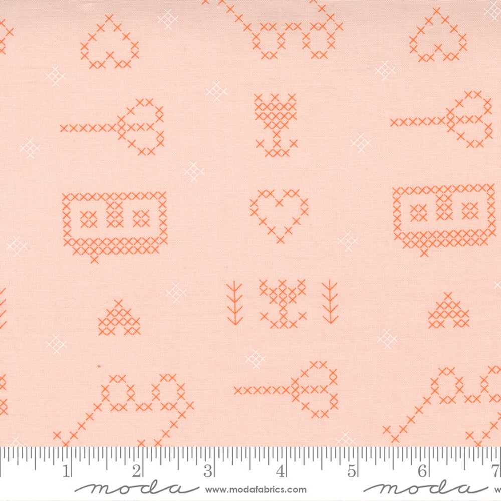 MAKE TIME - Scissors - Blush - by Aneela Hoey - Moda - Quilting Cotton Fabric - ( 24570 12 )