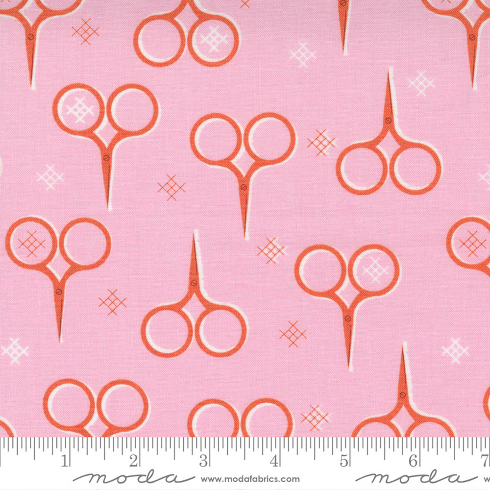 MAKE TIME - Scissors - Iris - by Aneela Hoey - Moda - Quilting Cotton Fabric - ( 24571 17 )