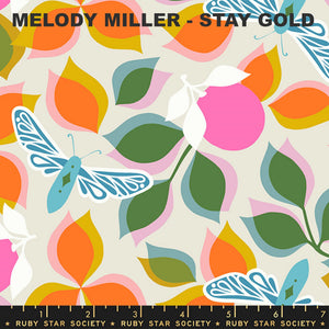 
                  
                    STAY GOLD - Floral - Shell - by Melody Miller of Ruby Star Society - Moda - Quilting Cotton Fabric - ( RS0019 11 )
                  
                
