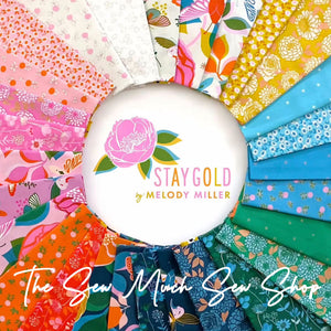 
                  
                    STAY GOLD - Floral - Peacock - by Melody Miller of Ruby Star Society - Moda - Quilting Cotton Fabric - ( RS0019 14 )
                  
                