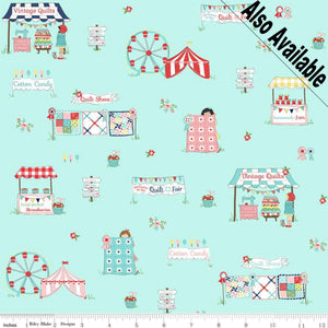 
                  
                    QUILT FAIR - Fair Vignettes on Pink color Quilting Cotton Fabric - Tasha Noel - Riley Blake Designs - C11350-Pink
                  
                