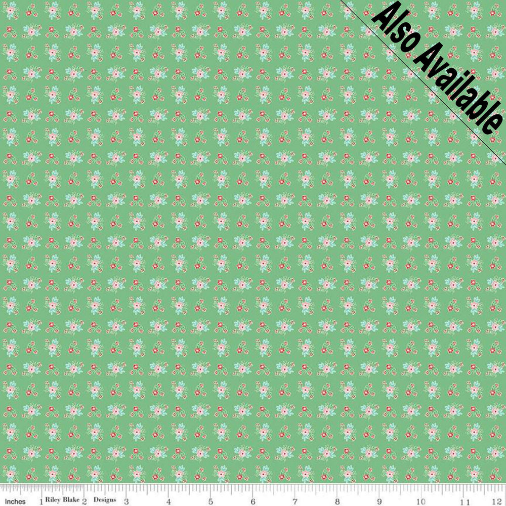 
                  
                    QUILT FAIR - Ditzy on Aqua color Quilting Cotton Fabric - Tasha Noel - Riley Blake Designs - C11353-Aqua
                  
                