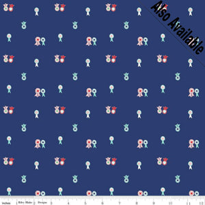 
                  
                    QUILT FAIR - Ribbons on Aqua color Quilting Cotton Fabric - Tasha Noel - Riley Blake Designs - C11355-Aqua
                  
                