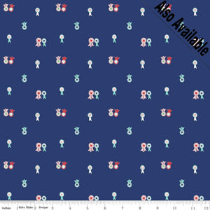 
                  
                    QUILT FAIR - Ribbons on Pink color Quilting Cotton Fabric - Tasha Noel - Riley Blake Designs - C11355-Pink
                  
                