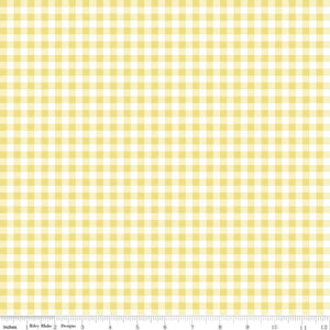 
                  
                    QUILT FAIR - Gingham Check on Yellow color Quilting Cotton Fabric - Tasha Noel - Riley Blake Designs - C11357-Yellow
                  
                