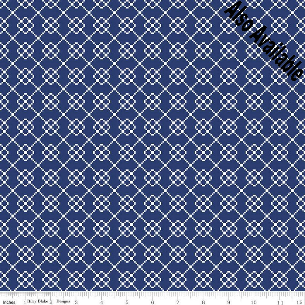 
                  
                    QUILT FAIR - Quilty Chain 0n Red color Quilting Cotton Fabric - Tasha Noel - Riley Blake Designs - C11358-Red
                  
                