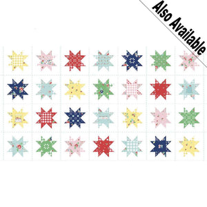 
                  
                    QUILT FAIR - Star Blocks on Navy color Quilting Cotton Fabric - Tasha Noel - Riley Blake Designs - C11356-Navy
                  
                