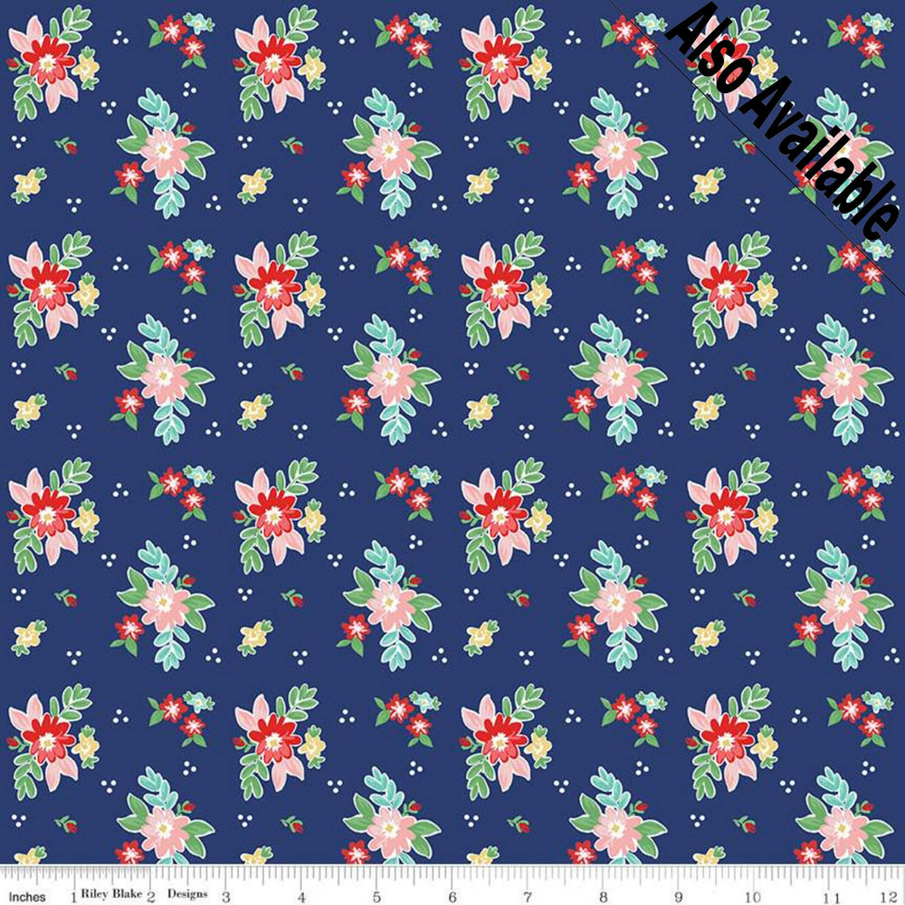 
                  
                    QUILT FAIR - Florals on Yellow color Quilting Cotton Fabric - Tasha Noel - Riley Blake Designs - C11351-Yellow
                  
                